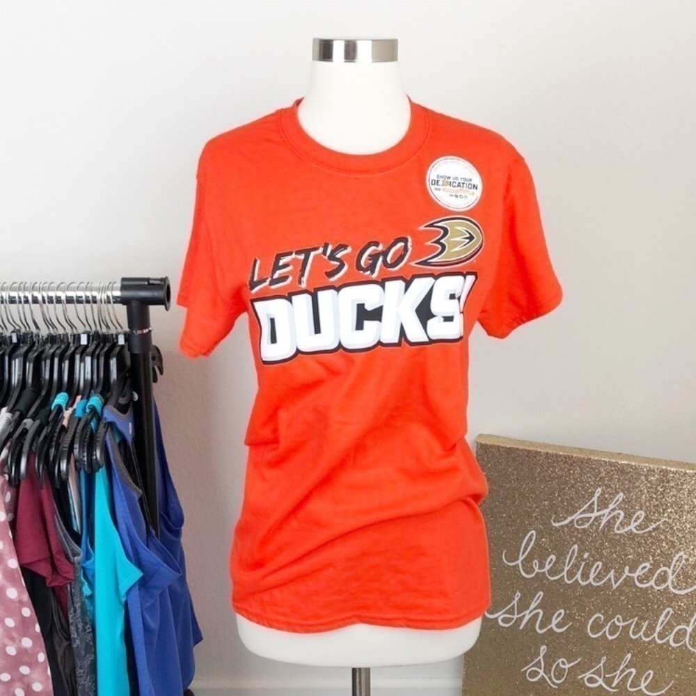 Anaheim Ducks Let's Go Ducks sports fan tee